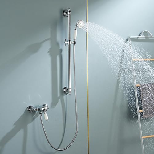 Mitigeur de douche rétro mural pour une salle de bain style vintage