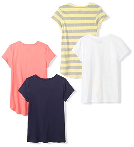 Amazon Essentials Girls and Toddlers' Short-Sleeve T-Shirt Tops - Discontinued Colors, Multipacks2