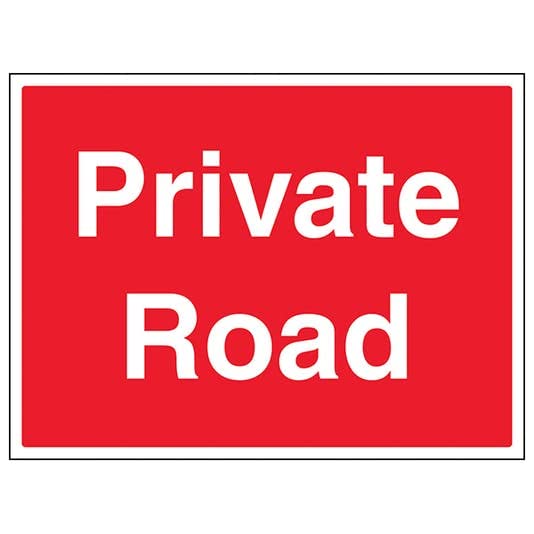 UV printed Waterproof Sign Board |Private Road, Waterproof | Double side tape|SIZE: 160mm X 100mm-image-39