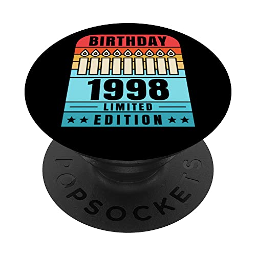 1998 Pop Socket para teléfono Edición Limitada 1998 Cumpleaños PopSockets PopGrip Intercambiable