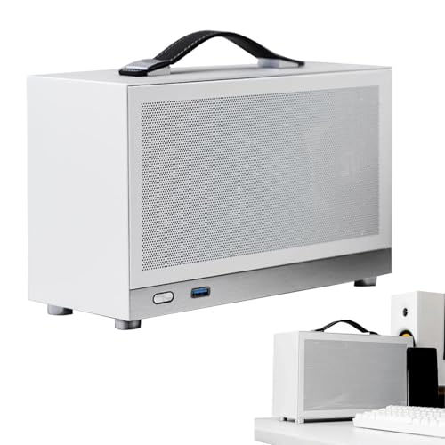 para PC ITX - para computadora de Factor de Forma pequeño, chasis de PC en Miniatura Reforzado, Carcasa para Juegos portátil para Viajes Elemento de Cola Larga | Accesorio de Escritorio con