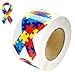 Small Die Cut Autism Ribbon Stickers (500 Ct)
