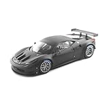 Ready Made Ferrari 458 Italia GT2 Matte Black Hotwheels Elite 1:18th Diecast Model