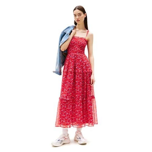 Image of Tommy Jeans Women's Maxi Sundress with Floral Print