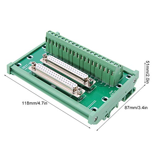 Bornier DB37 YWBL-WH double tête avec fixation robuste sur rail DIN