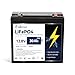 12V 30AH Plus Lifepo4 Lithium Battery with 30A BMS,5000+Deep Cycles Perfect for Trolling Motor,Power Wheel Chair,Boat,RV,Fish Finder etc
