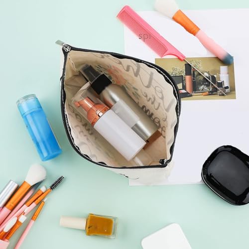 Weewooday 2 Pack Mother of the Groom and Bride Gifts Makeup Bags Floral Canvas Cosmetic Travel Toiletry Bag for Mom Mother in Law Wedding Engagement Gift3