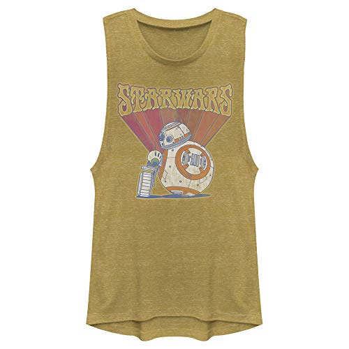 Débardeur Star Wars femme BB8 vintage t-shirt sans manches or taille M