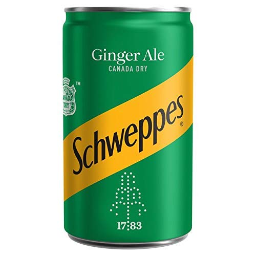 Schweppes Canada Dry Ginger Ale 150ml Mini Can (Pack of 24)