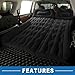 A ABSOPRO Inflatable Car Air Mattress Back Seat Bed SUV Air Mattress Thickened and Double-Sided Flocking Travel Camping Bed with 2 Pillows and Electric Pump 76