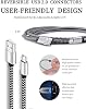 Cable USB C Teeind 6 pies 5 paquetes, carga rápida 3A trenzado en nylon | Tpc001 Cable cargador USB C con diseño trenzado duradero, compatible con Samsung Galaxy S10e S10 S9 S8 Plus Note 9 A80 A50 A20 8