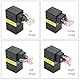 Riertostng 90-Grad Cat 6 Ethernet Extender Adapter, 180 Grad gedrehter RJ45 Männlich Zu Weiblich Netzwerk 1000Mbps Adapterstecker, für Computer, Laptops, Router - 2 Stück