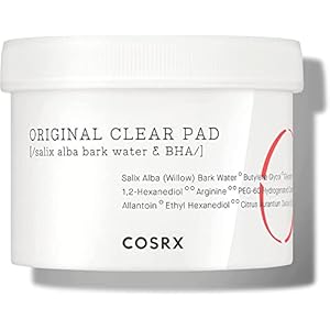 COSRX One Step Original Clear Pad 70 Pads | Exfoliating Peeling Toner Wattepads mit BHA für Resurfacing Exfoliate Verkleinern Poren Blackheads Mitessern