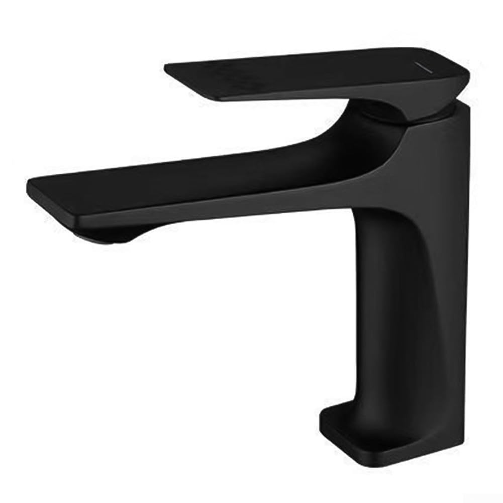 SOHNVWTGD Sink Basin Faucet Aesthetic Enhancement, Hot Cold Mixer Tap For Bathroom Sink, Brass Vanity Basin Faucet(Gray)