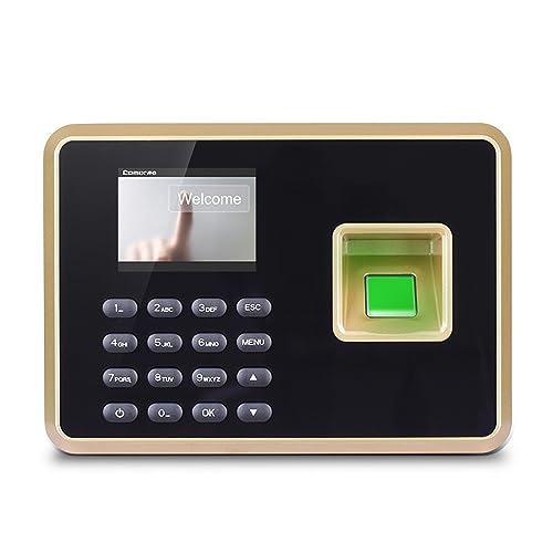 Relojes de control para empleados de pequeñas empresas Máquina de asistencia de huellas dactilares, personal biológico inteligente de asistencia de huellas dactilares(English)