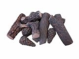 Hmleaf 9 Small Pieces Set Wood-like Ceramic Fireplace Logs for Gas Ethanol Hand Crafted Pine Cones W