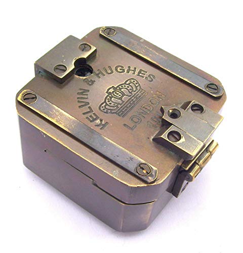 Brújula Vintage de Latón Kelvin & Hughes 1917 miniatura 1