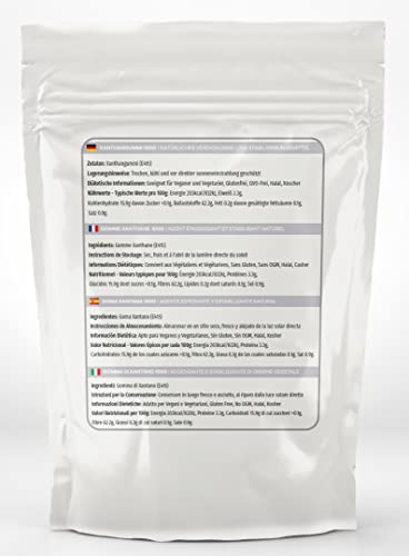 Miniatura 7 de Mr.P Ingredients Goma Xantana 100g Refill Pack En Polvo Ideal Para Preparar Sopas Salsas Mayonesa Pasteles Helados Espesante Estabilizador Sin Gluten Vegano Vegetariano Halal Kosher No-Ogm
