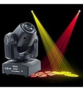 Moving Head Light - LED Moving Head Light Mini with 8 GOBO RGBW 4 Colors DMX 512 and Voice Activa...