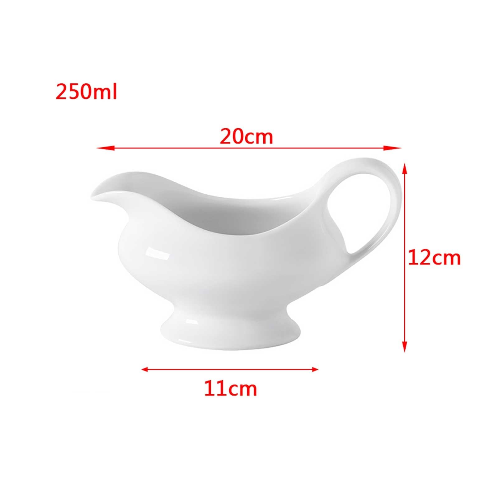 Dzbanek na mleko, sosjerka, sosjerka, sosjerka z porcelany, duża objętość i mniej kropli, ceramiczny sos do sosów, sosów do sałatek, dzbanek do sosów