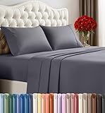 Utopia Bedding Queen Bed Sheet Set - 4 Piece Bedding - Soft Brushed Microfiber Fabric - Shrinkage & Fade Resistant - Easy Care (Grey)