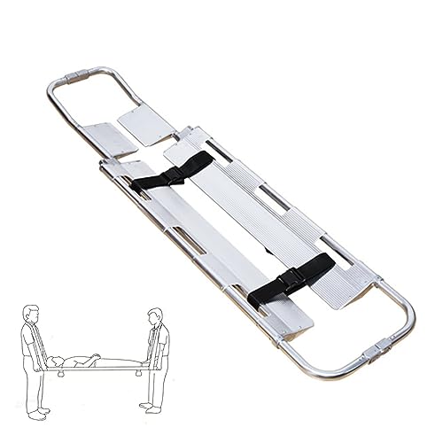 Camilla portátil para ambulancia de aluminio con sistema de plegado rápido