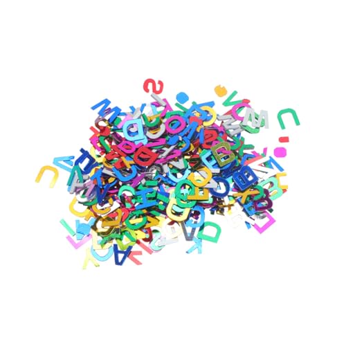 Hemobllo 10500 piezas Confeti de Letras Colorido Decoración de Mesa para Bodas Cumpleaños Fiestas DIY Accesorios sin Purpurina Papel Artesanal