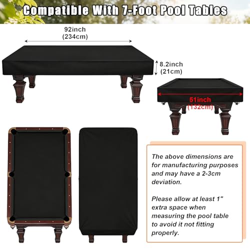 Funda para mesa de billar resistente a arañazos de mascotas con ajuste inferior 3