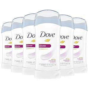 Dove Invisible Solid Antiperspirant Deodorant Stick for Women, Powder, For All Day Underarm Sweat & Odor Protection, 2.6…