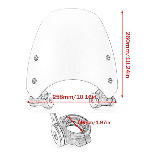 Déflecteur de vent pour Triumph Bonneville Bobber finition premium acier - 2