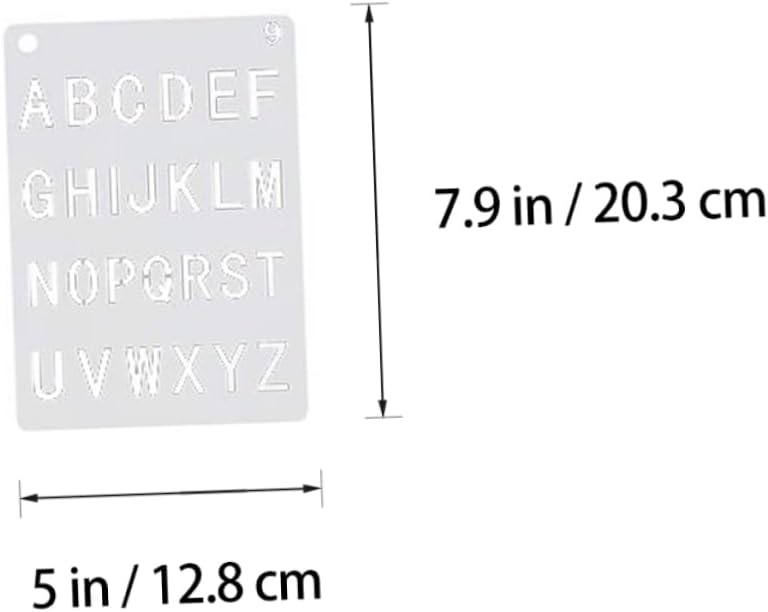 Gadpiparty 12sheets Alphabet Templates Letter Number Stencils Stencils for Boy Girl