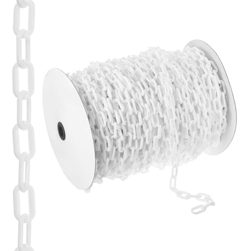 Chaîne barrière plastique blanche clôture jardin barrière contrôle foule 91m