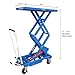 Global Industrial Mobile Scissor Lift Table, 39 x 20 Platform, 1100 Lb. Capacity, Double Scissor