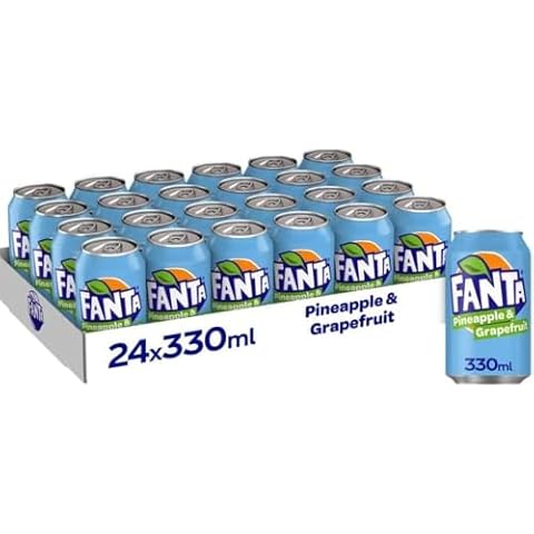 Fanta Pineapple and Grapefruit Soda, 330ml, Pack of 24 Cover