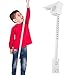WQAPVHBG Height Measurement for Wall, 6.6in Metric Height Measurement Tool, Metal Ruler Height Stature Meter Hanging to Measure Height People of All Ages, White