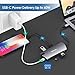 USB C Hub Multiport dongle, 8-in-1 USB C Adapter with 4K USB C to HDMI, Gigabit Ethernet,3 USB 3.0, SD/TF Card Reader