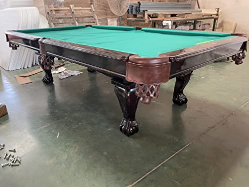 Billardtisch Billard 8 Ft. Tunierbillard Poolbillardtisch Modell Winston Nr.25 Farbe: Nussbaum Tuch grün – Bild 5