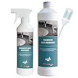 3-teiliges Sparset aus Marmorbad Reiniger 500ml, Marmorbad Reiniger Konzentrat 1L und Dosierkopf