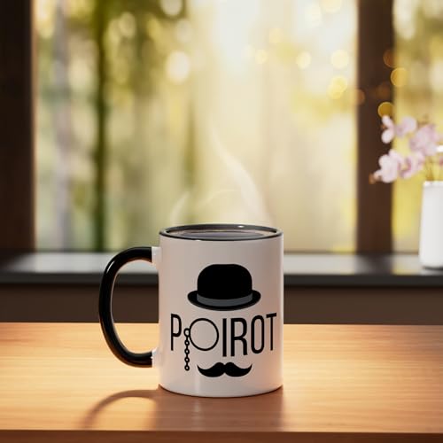 Taza de Cerámica POIROT Black/White 11 oz miniatura 3