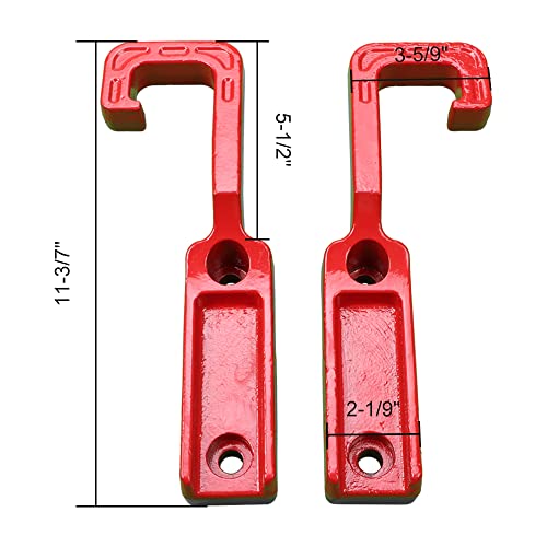 Starone Front Tow Hooks Fit For 2011-2022 Grand Cherokee Wk2,Red #TOP3
