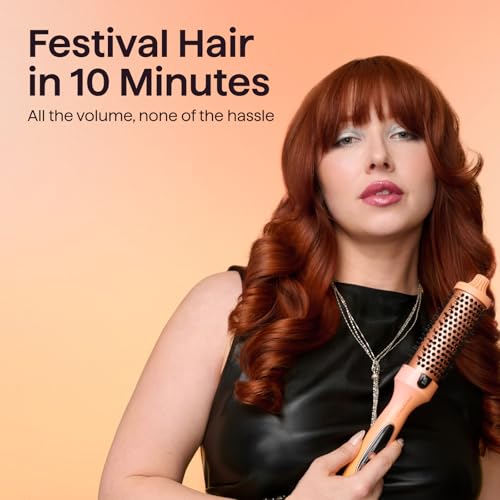 Image of Wavytalk VIP Volume Blowout Boost Festival Bundle, Thermal Brush 1.5 inch for Blowout Look, Tourmaline Ceramic Negative Ion Technology, 5 Temperature Settings Dual Voltage