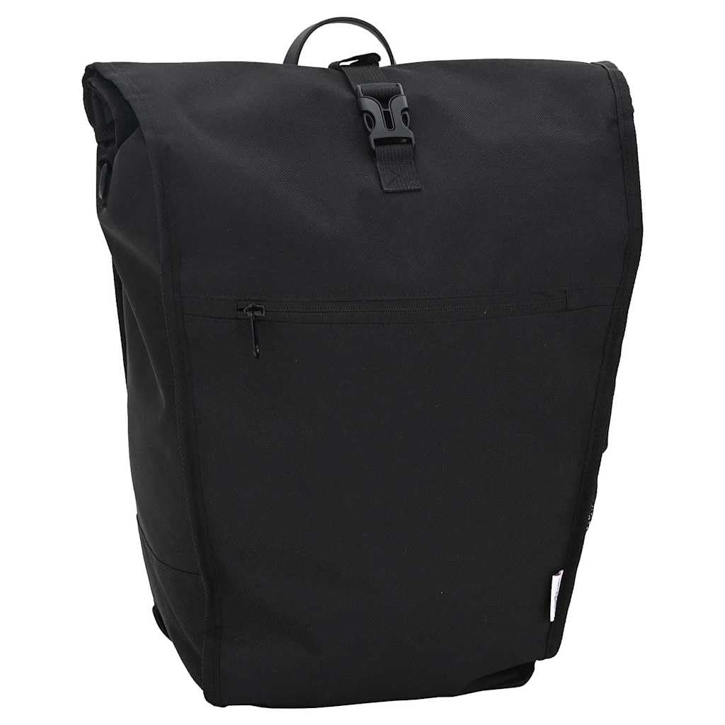Borsa da bicicletta nera in poliestere, impermeabile e antiscivolo, con ampio spazio e comoda imbottitura, ideale per bici da città, MTB, bici da strada e escursioni in bicicletta all'aperto