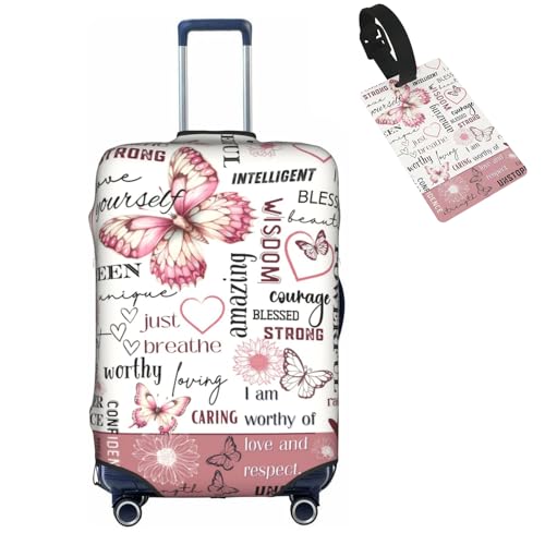 Image of Travel Suitcase Protector African American Girl Elastic Protective Washable Luggage Cover With Concealed Zipper Suitable For 18-32 Inch, Color-3-0, XL (for 29--32 inch luggage), Vibrant