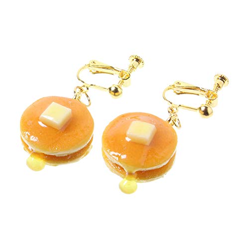 食品サンプル屋さんのイヤリング(ホットケーキ)【食品サンプル ファッション イヤリング おもしろ 雑貨 食べ物 アクセサリー パンケーキ バター】