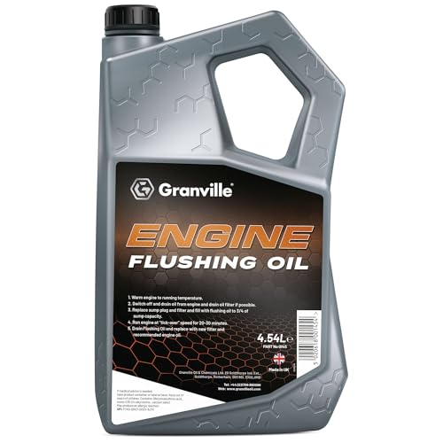 Granville Engine Oil – 4.54L | Flush Fluid for Older Engines | Removes Carbon, Sludge & Varnish | High Detergent Levels
