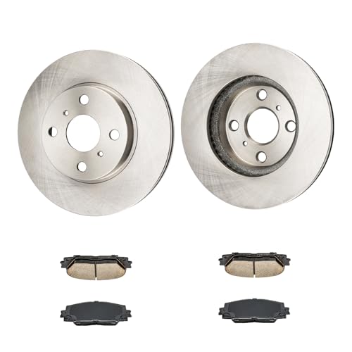 Image of KAX Front Brake Kit for Yaris, Prius C, iQ, 10.05in Brake Rotors