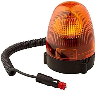 HELLA - Lampa ostrzegawcza halogenowa - KL Rotafix - 24 V - żółta - mocowanie magnetyczne - kabel: 2500 mm - wtyczka: DIN ISO 4165 - ilość: 1 - 2RL 007 337-031