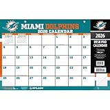 TURNER SPORTS Miami Dolphins 2026 17x11 Desk Calendar (26998901043)