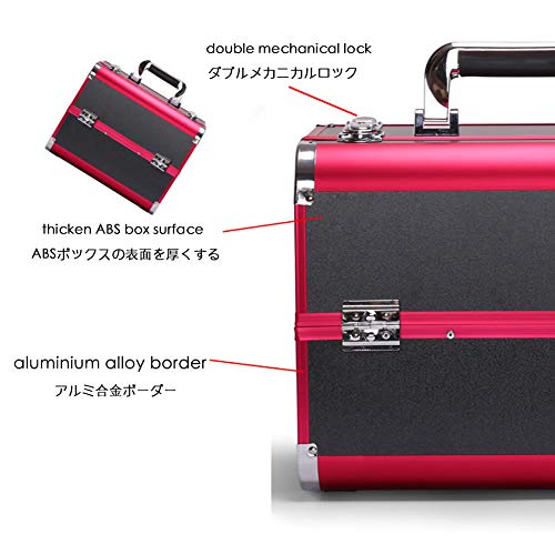 Maletas de cosméticos profesionales portátiles para mujeres cosméticos de  viaje manicura cosmetología caso de maquillaje bolsas caja, rosa : Belleza  y Cuidado Personal - Amazon.com