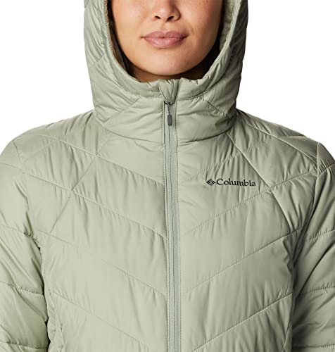 Image of Columbia Women's Omni-Heat Reflective Heavenly Hooded Hiking & Trekking Down Standard Length Jacket
